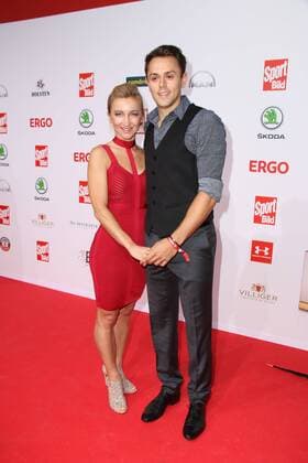 Aljona Savchenko und Bruno Massot bei der Verleihung vom Bild Award am 27.08.2018 in Hamburg Sportbild Award 2018 Verleihung in Hamburg