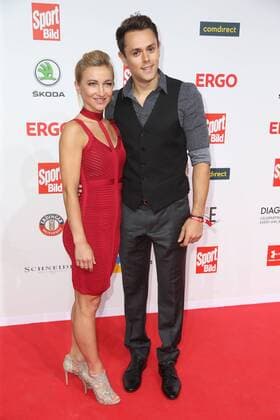 Aljona Savchenko mit Ehemann Liam Cross Verleihung des Bild Award in der Fischauktionshalle Große Elbstraße in Hamburg am 27.8.2018