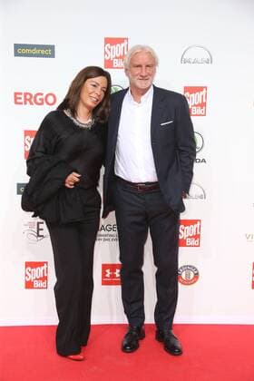 Sabrina und Rudi Völler Verleihung des Bild Award in der Fischauktionshalle Große Elbstraße in Hamburg am 27.8.2018