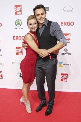 Aljona Savchenko mit Ehemann Liam Cross bei der Verleihung des 16. Bild Award 2018 in der Fischauktionshalle. Hamburg, 27.08.2018