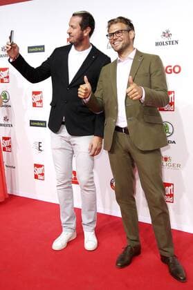 Pascal Hens und Moritz Fürste bei der Verleihung des 16. Bild Award 2018 in der Fischauktionshalle. Hamburg, 27.08.2018