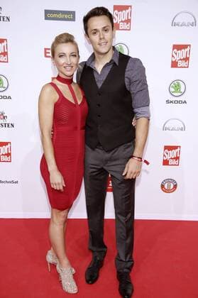 Aljona Savchenko mit Ehemann Liam Cross bei der Verleihung des 16. Bild Award 2018 in der Fischauktionshalle. Hamburg, 27.08.2018