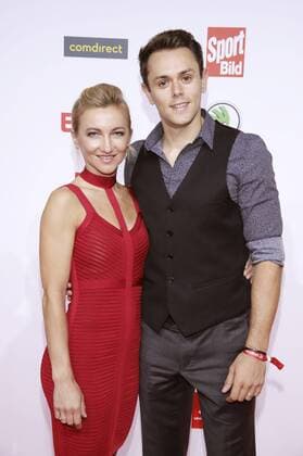 Aljona Savchenko mit Ehemann Liam Cross bei der Verleihung des 16. Bild Award 2018 in der Fischauktionshalle. Hamburg, 27.08.2018