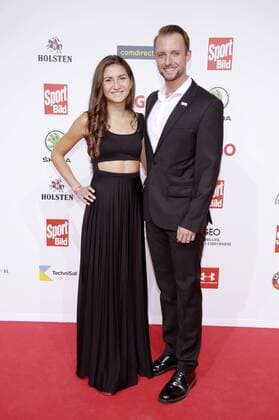 Gesa Felicitas Krause mit Freund Marc Schultz bei der Verleihung des 16. Bild Award 2018 in der Fischauktionshalle. Hamburg, 27.08.2018