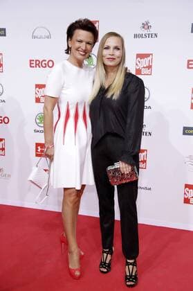Margit Tönnies und Regina Halmich bei der Verleihung des 16. Bild Award 2018 in der Fischauktionshalle. Hamburg, 27.08.2018
