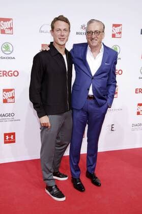 Alexander Bommes und Alfred Draxler bei der Verleihung des 16. Bild Award 2018 in der Fischauktionshalle. Hamburg, 27.08.2018