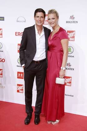 Maria Höfl-Riesch mit Ehemann Marcus Höfl bei der Verleihung des 16. Bild Award 2018 in der Fischauktionshalle. Hamburg, 27.08.2018