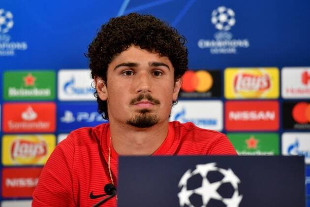 SOCCER - CL quali, RBS vs Belgrade SALZBURG,AUSTRIA,28.AUG.18 - SOCCER - UEFA Champions League qualification play-off, Red Bull Salzburg vs FC Red Star Belgrade, press conference PK Pressekonferenz RBS, preview. Image shows Andre Ramalho (RBS). GEPAxpictures xFlorianxErtl