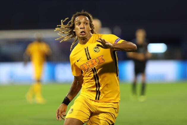 Zagreb, 28 08 2018 - Stadion Maksimir, UEFA Champions League - 2018 19, GNK Dinamo (blue) - BSC Young Boys (yellow) Kevin Mbabu (43) 