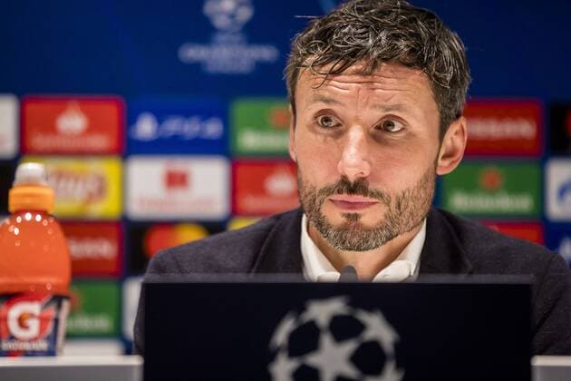EINDHOVEN, PSV - BATE Borisov, 29-08-2018, voetbal, Champions League play-off, season 2018-2019, Philips Stadion, PSV coach Mark van Bommel during the press conference PK Pressekonferenz PSV - Borisov  x2432921x