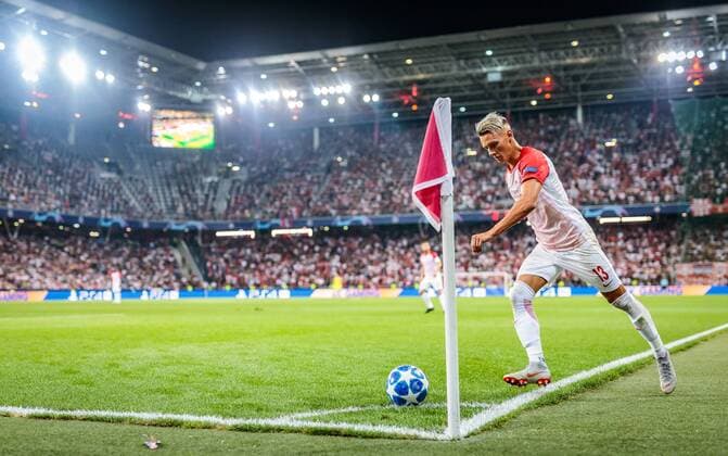 29.08.2018, Red Bull Arena, Salzburg, AUT, UEFA CL, FC Salzburg vs Roter Stern Belgrad, Qualifikation, Rueckspiel, im Bild Hannes Wolf (Salzburg) during the UEFA Champions League Qualification, 2nd Leg Match between FC Salzburg and Red Star Belgrade at the Red Bull Arena in Salzburg, Austria on 2018 08 29. Salzburg