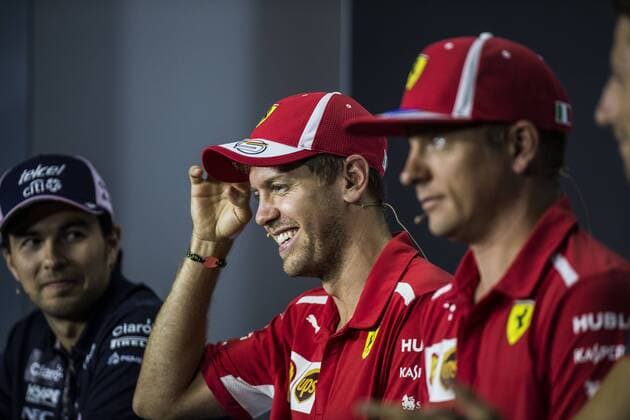 Motorsports: FIA Formula One World Championship WM Weltmeisterschaft 2018, Grand Prix of Italy, 5 Sebastian Vettel (GER, Scuderia Ferrari), 7 Kimi Raikkonen (FIN, Scuderia Ferrari), Monza Italy