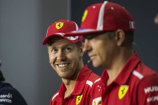 Motorsports: FIA Formula One World Championship WM Weltmeisterschaft 2018, Grand Prix of Italy, 5 Sebastian Vettel (GER, Scuderia Ferrari), 7 Kimi Raikkonen (FIN, Scuderia Ferrari), Monza Italy