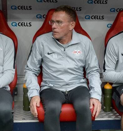 Fussball, Herren, Saison 2018 2019, Europa League-Qualifikation (Play-offs, Rückpiel), RB Leipzig - Sorja Luhansk, Trainer Ralf Rangnick (RB Leipzig) auf der Bank, 30.08. 2018, Copyright: xMatthiasxKochx