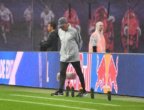 Fussball, Herren, Saison 2018 2019, Europa League-Qualifikation (Play-offs, Rückpiel), RB Leipzig - Sorja Luhansk, Trainer Ralf Rangnick (RB Leipzig), 30.08. 2018, Copyright: xMatthiasxKochx