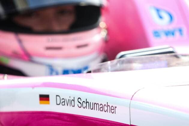 Schriftzug David Schumacher (US Racing) am Rennwagen - Freies Training ADAC Formel 4 in der Motorsport Arena Oschersleben - Deutschland, Motorsport, Mann, Maenner,13.04.2018