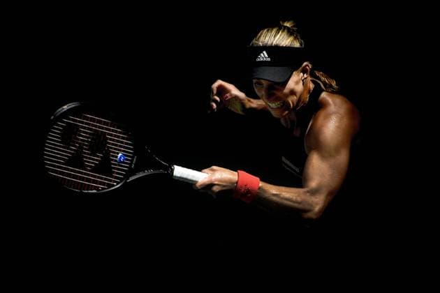 German Angelique Kerber pictured in action during a tennis match between Swedish Johanna Larsson and German Angelique Kerber, in the second round of the women s singles at the 118th US Open Grand Slam tennis tournament, at Flushing Meadow, in New York City, USA, Thursday 30 August 2018. YORICKxJANSENS  x05416992x