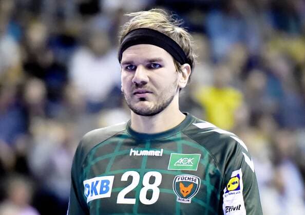 30.08.2018, xlakx, Handball HBL, Fuechse Berlin - TSV GWD Minden emspor, v.l. Erik Schmidt(Fuechse Berlin 28) Berlin