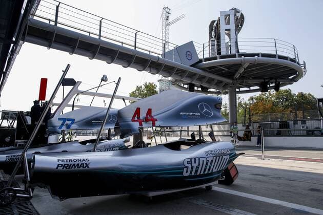 Motorsports: FIA Formula One World Championship WM Weltmeisterschaft 2018, Grand Prix of Italy, Technical detail of Mercedes AMG Petronas Motorsport Monza Italy