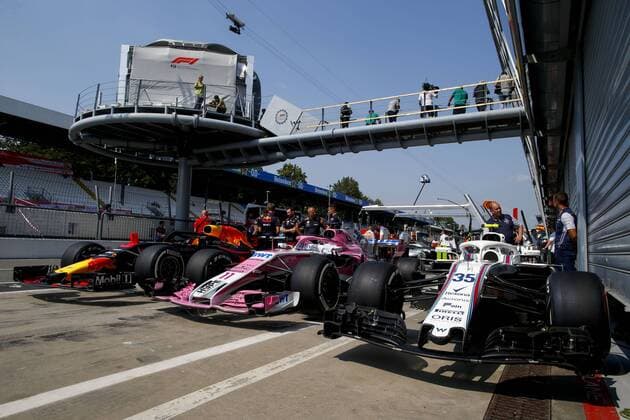Motorsports: FIA Formula One World Championship WM Weltmeisterschaft 2018, Grand Prix of Italy, Parc ferme Monza Italy