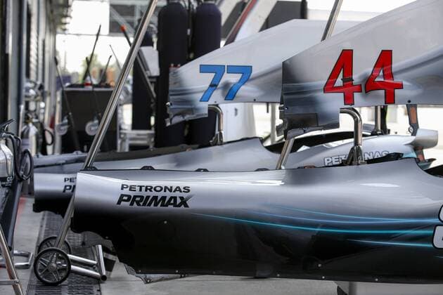 Motorsports: FIA Formula One World Championship WM Weltmeisterschaft 2018, Grand Prix of Italy, Technical detail of Mercedes AMG Petronas Motorsport Monza Italy