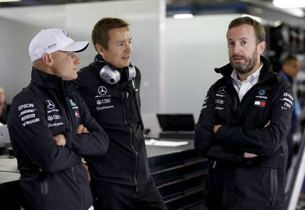 Motorsports: FIA Formula One World Championship WM Weltmeisterschaft 2018, Grand Prix of Italy, 77 Valtteri Bottas (FIN, Mercedes AMG Petronas Motorsport), Antti Vierula, Bradley Lord Monza Italy