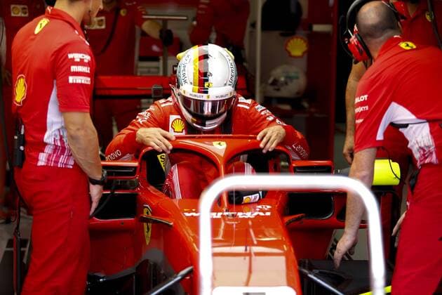Motorsports: FIA Formula One World Championship WM Weltmeisterschaft 2018, Grand Prix of Italy, 5 Sebastian Vettel (GER, Scuderia Ferrari), Monza Italy