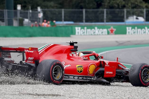 Motorsports: FIA Formula One World Championship WM Weltmeisterschaft 2018, Grand Prix of Italy, 5 Sebastian Vettel (GER, Scuderia Ferrari), Monza Italy