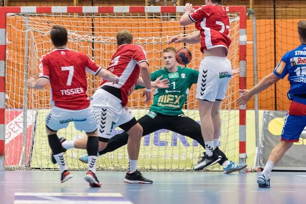 Justin Rundt (Handball Sportverein Hamburg 01), HBW Balingen-Weilstetten vs. Handball Verein Hamburg, Handballl, DKB, Herren, 2.Bundesliga, 2. Spieltag, Saison 18 19, GER, 31.08.2018, HBW Balingen-Weilstetten vs. Handball Sport Verein Hamburg, Handballl, DKB, Herren, 2.Bundesliga, 2. Spieltag, Saison 18 19, GER, 31.08.2018 Balingen Copyright: xEIBNER WolfgangxFrankx EP_WFK