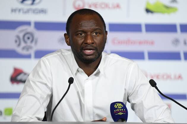 PATRICK VIEIRA (ENTRAINEUR NICE) - CONFERENCE DE PRESSE FOOTBALL : Lyon vs Nice - Ligue 1 Conforama - 31 08 2018 FEP Panoramic 