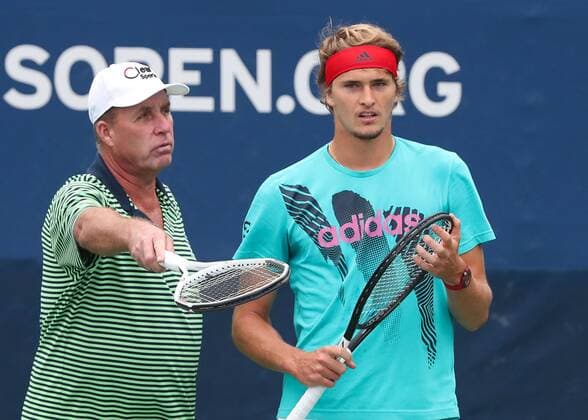 Sport Themen der Woche KW35 Sport Bilder des Tages Alexander Zverev, Training mit Ivan Lendl Tennis - US Open 2018 - Grand Slam ITF ATP Tennis Herren WTA Tennis Damen - Billie Jean King Tennis Center - New York - New York - USA - 31 August 2018. Copyright: xJuergenxHasenkopfx