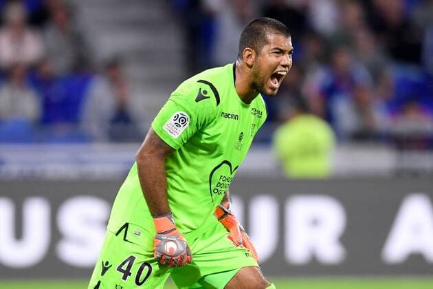 Sport Bilder des Tages 40 WALTER BENITEZ (NICE) - JOIE FOOTBALL : Lyon vs Nice - Ligue 1 Conforama - 31 08 2018 FEP Panoramic 