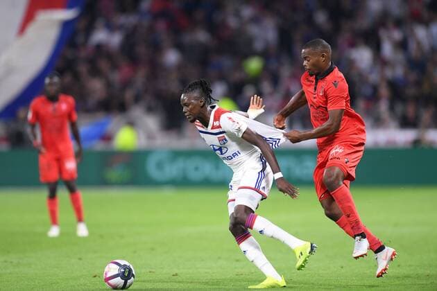 25 WYLAN CYPRIEN (NICE) - 10 BERTRAND TRAORE (OL) FOOTBALL : Lyon vs Nice - Ligue 1 Conforama - 31 08 2018 FEP Panoramic 