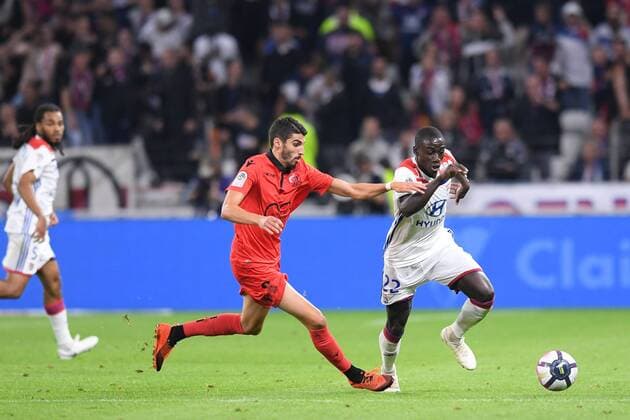 08 Pierre LEES MELOU (nice) - 22 Ferland MENDY (ol) FOOTBALL : Lyon vs Nice - Ligue 1 Conforama - 31 08 2018 FEP Panoramic 