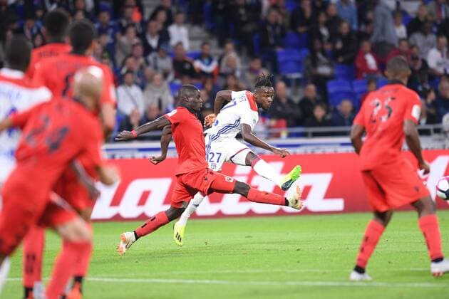 23 MALANG SARR (NICE) - 27 MAXWEL CORNET (OL) FOOTBALL : Lyon vs Nice - Ligue 1 Conforama - 31 08 2018 FEP Panoramic 