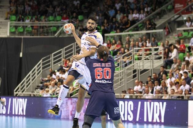 Nicolas Krakowski (Saint-Raphael) HANDBALL : Trophee des Champions - Demi-finale - Paris Saint-Germain HB vs Saint-Raphael Var HB - 01 09 18 KevinDomas Panoramic 