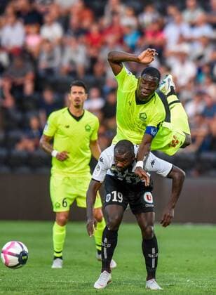 Fußball, SCO Angers - OSC Lille Stephane Bahoken ( Angers ) - Adama Bakary Soumaoro ( LOSC ) FOOTBALL : SCO Angers vs Lille OSC - Ligue 1 - Angers - 01 09 2018 FedericoPestellini Panoramic 