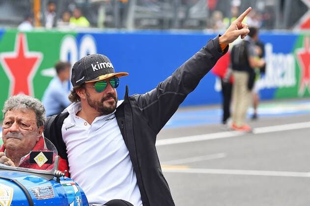 xekx 31.08.- 02.09.2018, FIA Formula 1 Championship, Formula 1, Grosser Preis von Italien 2018, GP Italia, Monza Im Bild: Fahrerparade Fernando Alonso (ESP 14), McLaren Honda Monza Italien