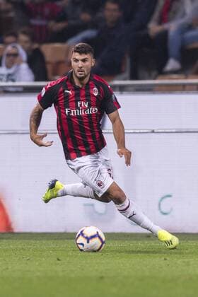 Patrick Cutrone (Milan) during the Italian Serie A match between Milan 2-1 Roma at Giuseppe Meazza Stadium on August 31, 2018 in Milano, Italy. NOxTHIRDxPARTYxSALES.  (84766533)