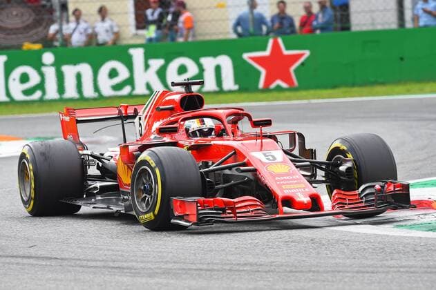 xekx 31.08.- 02.09.2018, FIA Formula 1 Championship, Formula 1, Grosser Preis von Italien 2018, GP Italia, Monza Im Bild: Sebastian Vettel (GER 5), Scuderia Ferrari Monza Italien