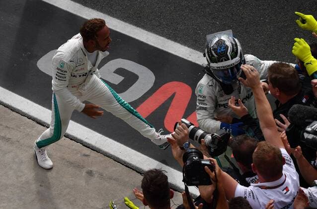 Lewis Hamilton; Valtteri Bottas; Mercedes Grand Prix, formula 1 GP, Italien in Monza, 02.09.2018 Photo:mspb Jerry Andre Lewis Hamilton; Valtteri Bottas; Formel 1 GP, Italien 2018
