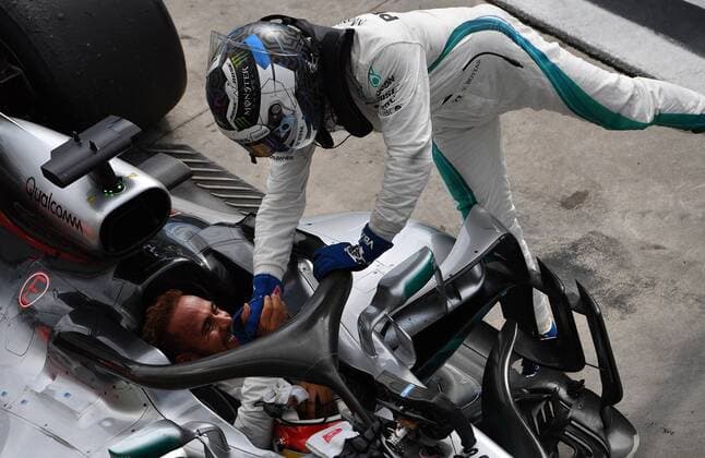 Lewis Hamilton; Valtteri Bottas; Mercedes Grand Prix, formula 1 GP, Italien in Monza, 02.09.2018 Photo:mspb Jerry Andre Lewis Hamilton; Valtteri Bottas; Formel 1 GP, Italien 2018