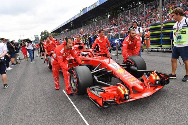 Fahrzeug von Sebastian Vettel (Scuderia Ferrari) Grosser Preis von Italien, Renntag, 02.09.2018 ITA, Grosser Preis von Italien, 02.09.2018 Monza Copyright: xEIBNER JerryxAndrex EP_EER
