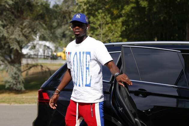 Pogba Paul FOOTBALL : Arrivee des joueurs de l equipe de France a Clairefontaine - 03 09 2018 StephenCaillet Panoramic 