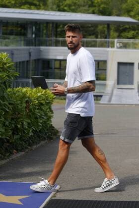 Costil Benoit FOOTBALL : Arrivee des joueurs de l equipe de France a Clairefontaine - 03 09 2018 StephenCaillet Panoramic 
