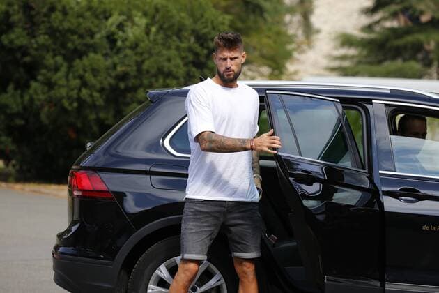 Costil Benoit FOOTBALL : Arrivee des joueurs de l equipe de France a Clairefontaine - 03 09 2018 StephenCaillet Panoramic 