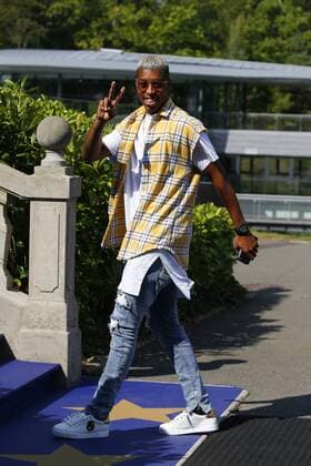 Kimpembe Presnel FOOTBALL : Arrivee des joueurs de l equipe de France a Clairefontaine - 03 09 2018 StephenCaillet Panoramic 