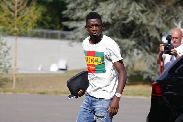 Dembele Ousmane FOOTBALL : Arrivee des joueurs de l equipe de France a Clairefontaine - 03 09 2018 StephenCaillet Panoramic 