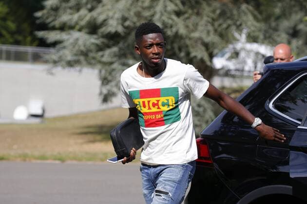Dembele Ousmane FOOTBALL : Arrivee des joueurs de l equipe de France a Clairefontaine - 03 09 2018 StephenCaillet Panoramic 