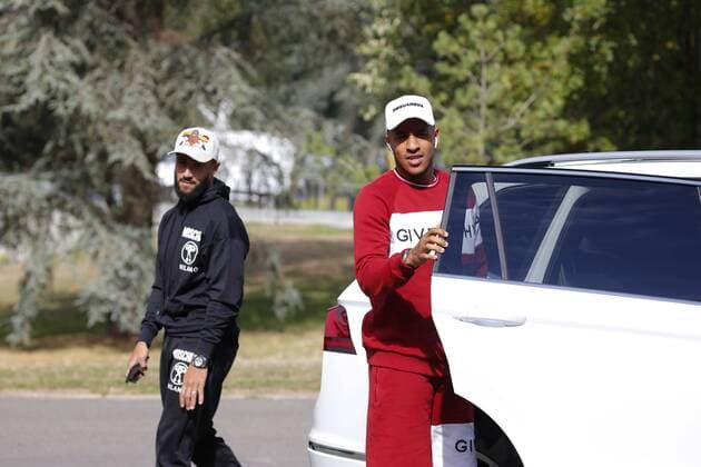 Fekir Nabil - Tolisso Corentin FOOTBALL : Arrivee des joueurs de l equipe de France a Clairefontaine - 03 09 2018 StephenCaillet Panoramic 